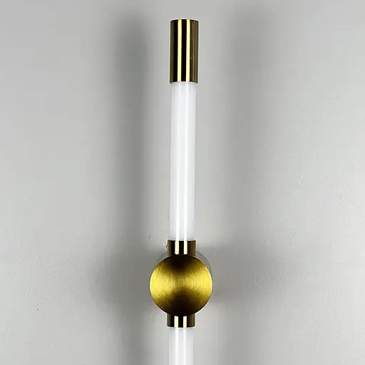 Лінійний настінний латунний світильник Line F Pipeline 60 см Арт. WB4/600 AB - фото 3