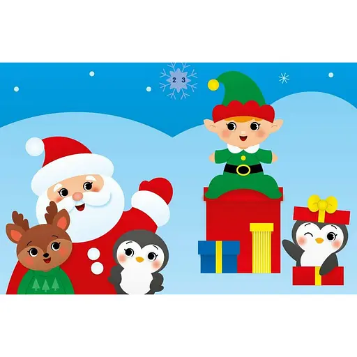 Набор для творчества "Аппликации наклейками Снеговичок" 1655006, 30 наклеек - фото 2