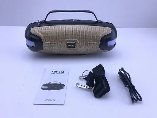 Портативна Bluetooth колонка Kimiso KMS-138 бездротова колонка з радіоприємником фм бумбокс - фото 7