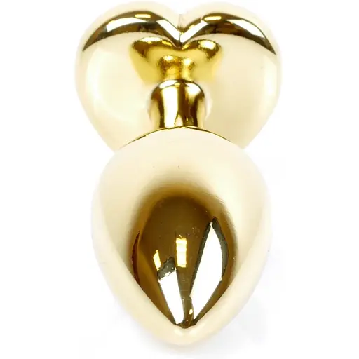 Анальна пробка Boss Of Toys Boss Series - Jewellery Gold Heart Plug Green S, BS6400042, Золотий / Зелений - фото 6