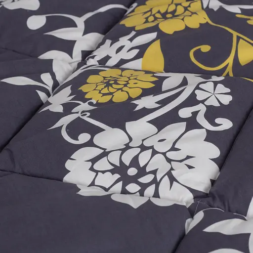 Ковдра ТЕП Шик Flora вовна 400г/м 200x210 см темно-синій (1-02564_34348) - фото 4