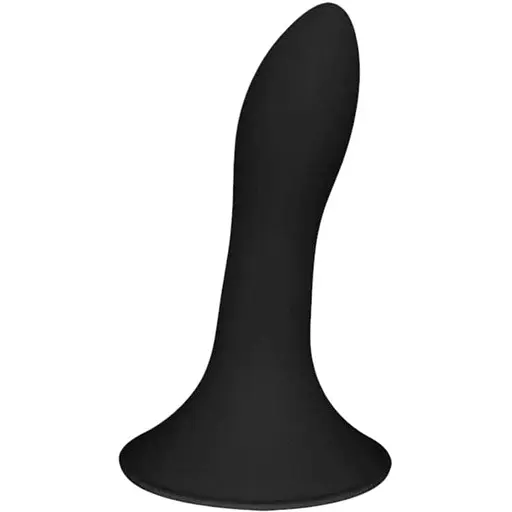 Ділдо з присоскою Adrien Lastic Hitsens 5 Black, відмінно для страпону, діаметр 2,4 см, довжина 13 см