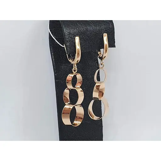 Золоті сережки-підвіски Favoritum. 210229 - фото 2