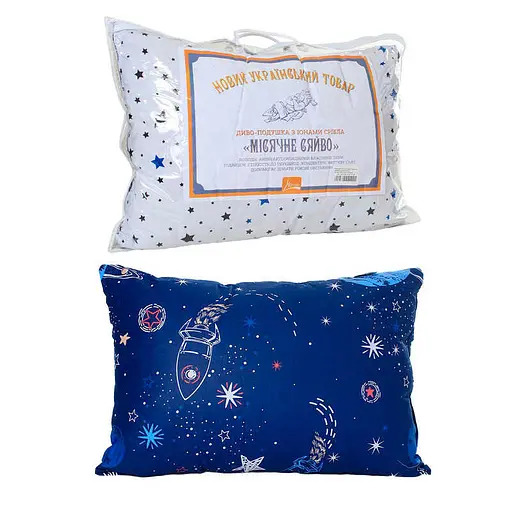 Подушка "Лунный свет" хлопок набивной, силиконизированное волокно, 50х70 см., цветной "Homefort" /1/