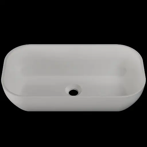 Раковина глянцева накладна Amidicon Atlant 60 600x320 з литого каменю ATLANT_60_HL, Білий - фото 1