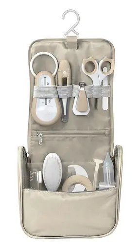 Косметичка Beaba с туалетными принадлежностями 10 предметов бежевый (920423) - фото 4