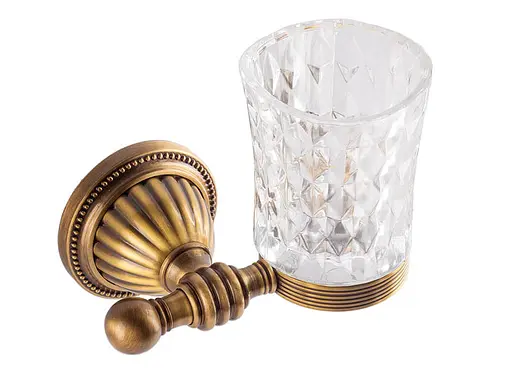 Склянка для зубних щіток Kugu Hestia antique 906A бронза - фото 3