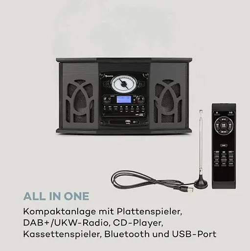 Вініловий програвач/стереосистема Auna NR-620 DAB (10033712) - фото 2