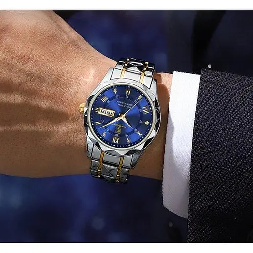 Часы мужские наручные Poedagar Stava (Серебристые) - фото 6