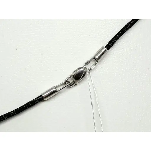 Колье из текстиля Империя золота с серебряными вставками и фианитами. ПК669(1)С - фото 3