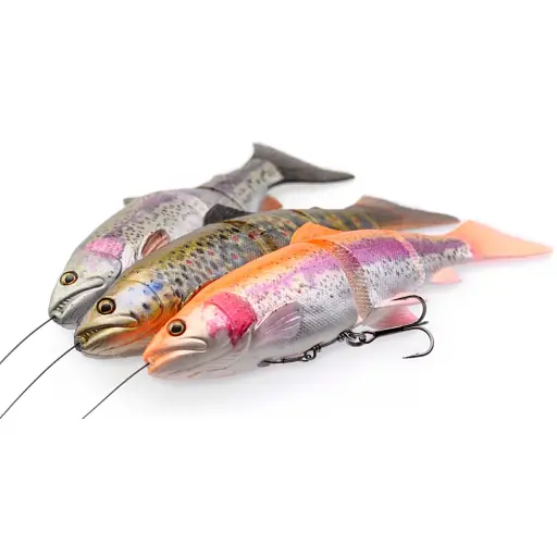 Силикон Savage Gear 4D Line Thru Trout MS 200 мм 98.0g #03 Dark Brown Trout - фото 3