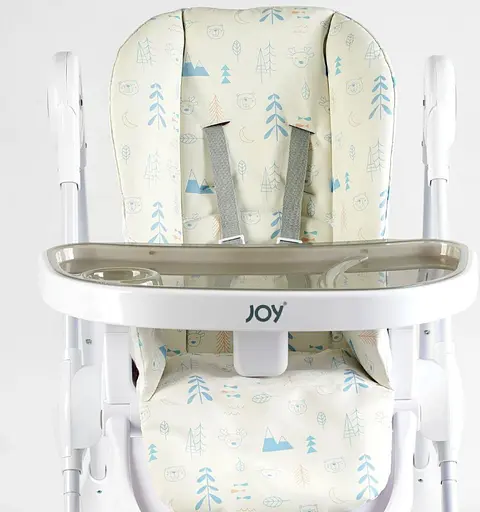 Стільчик для годування Joy K-11058, м'який чохол ПВХ, 4 колеса, з’ємний столик, кошик, в коробці - фото 8