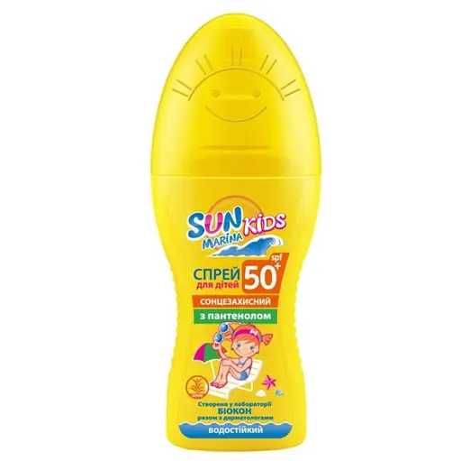 Солнцезащитный спрей для детей  Біокон SPF 50 Sun Marina Kids 150 мл - фото 1