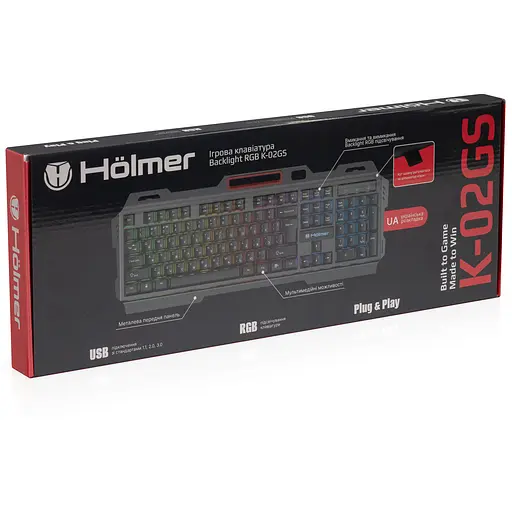 Клавіатура Hölmer дротова ігрова з підсвіткою (K-02GS) - фото 9