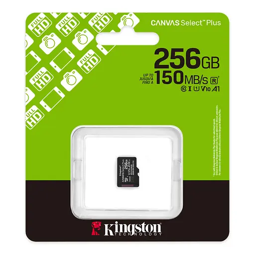 Kingston Карта пам'яті Kingston microSD 256GB C10 UHS-I A1 V10 R150MB/s - фото 3