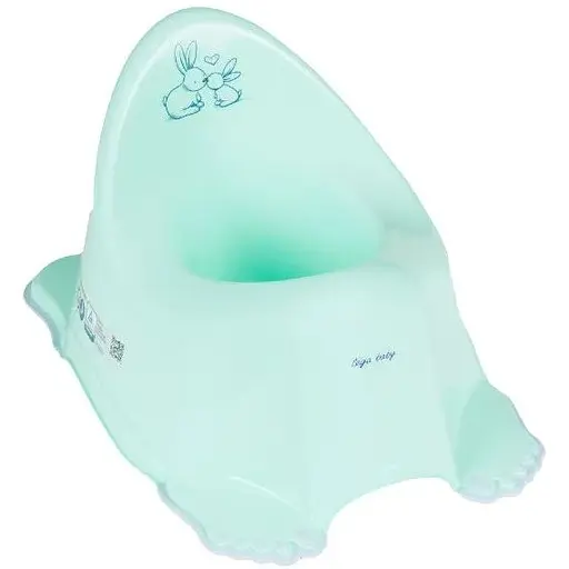 Горщик дитячий Tega Baby антиковзкий Bunny mint - фото 1