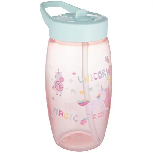 Бидончик Canpol babies со сложным носиком 400 мл единороги розовая (56/618_pin) - фото 3