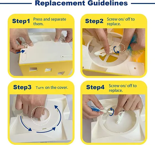 DMpets Интерактивные игрушки для кошек Автоматическая лента с пером мышей Pop Out Hide в 12 отверстиях для домашних кошек 2022 - фото 3