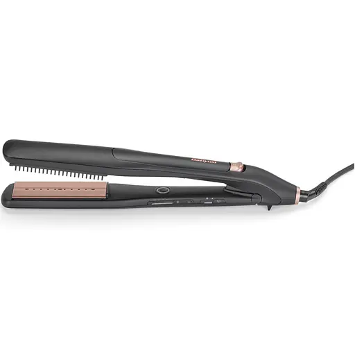 Випрямляч BaByliss Babyliss Steam Lux Styler, 56 Вт, температурних режимів 5, 170-210C, термо коврик, кераміка, чорний - фото 2