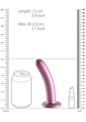 Фаллоимитатор Ouch! Smooth G-Spot Dildo 6apos;apos; 14.5 см (розовый) - фото 4