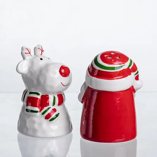 Набір для спецій з порцеляни Yiwu New Year 2 баночки для солі та перцю по 100 мл CR-1-36  - фото 5