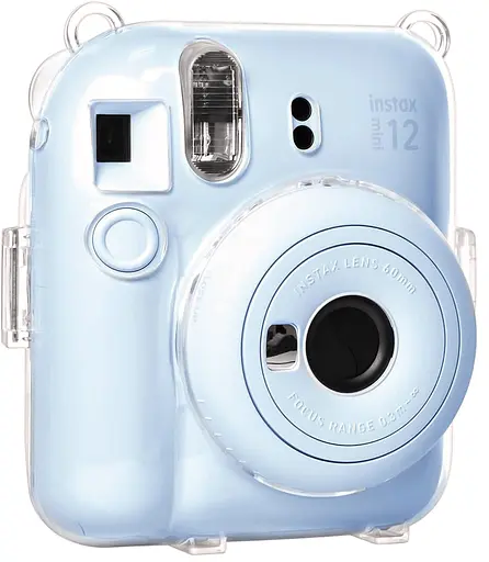 Набор камера Fujifilm Instax Mini 12, Фотобумага 20шт, Прозрачный чехол, Фотоальбом 64 фото Голубой - фото 5