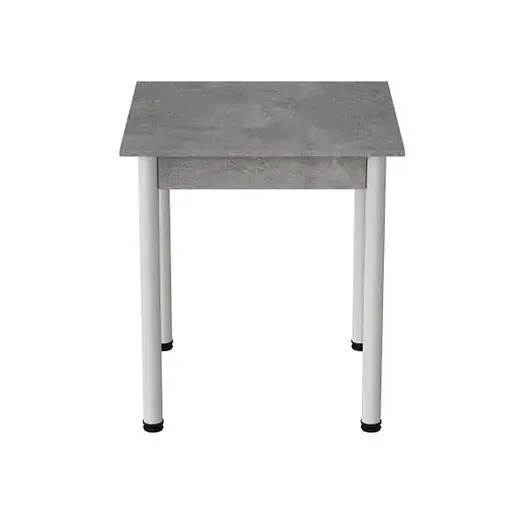 Стіл кухонний Ferrum-decor Агата 75x80x80 Білий ДСП Бетон 16мм (FRD-105558)