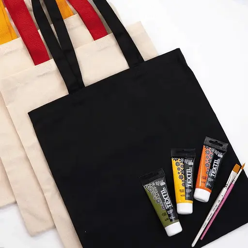 Сумка з дном Rosa Talent 38х35х7 см ручка 70 см чорна бавовна 200 г/м2   - фото 3