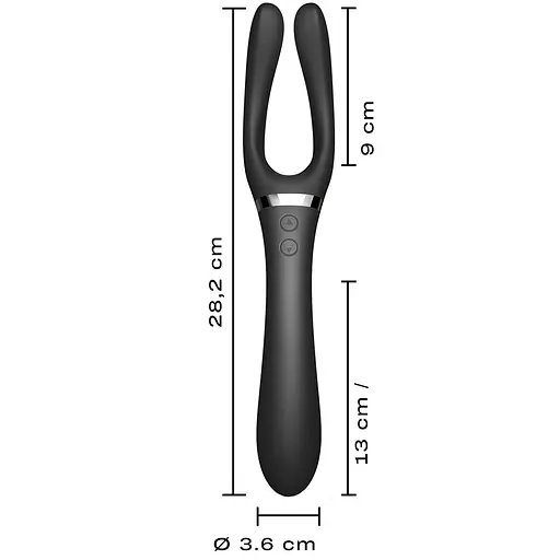 Гибкий универсальный вибратор Dorcel Infinite Joy 28.2 см черный - фото 5