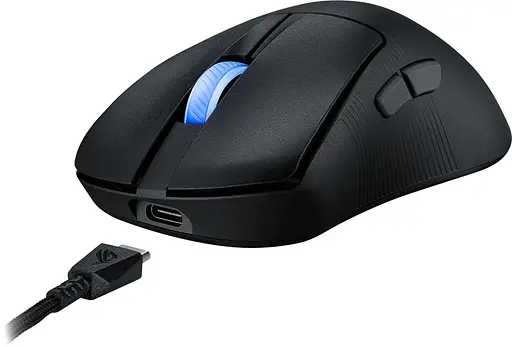 Бездротова миша ASUS ROG Keris II Ace RGB USB-A/WL/BT Black (90MP03N0-BMUA00) - фото 5