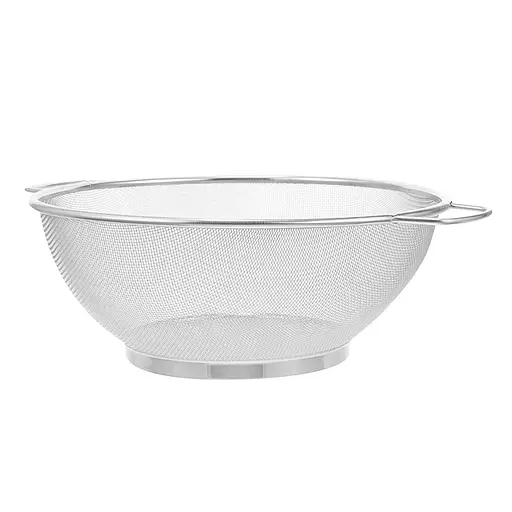 Кухонное сито-дуршлаг из нержавеющей стали с мелкой сеткой и ручками D18 см, Kitchen Master 87737 - фото 9
