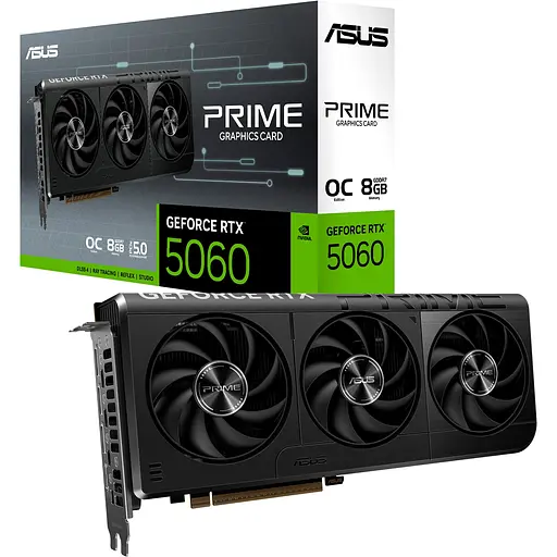 Відеокарта Asus Prime GeForce RTX 5060 8GB OC Edition (PRIME-RTX5060-O8G) EU [145603]