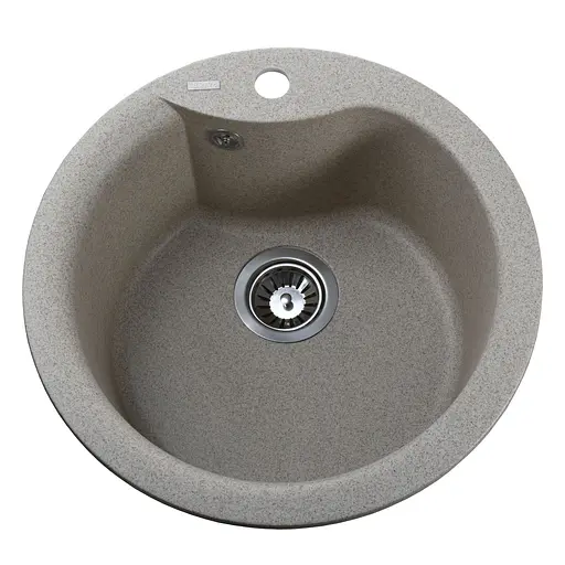 Кухонная мойка гранитная Globus Lux Orta миндаль 485мм-А0008, Терра - фото 1