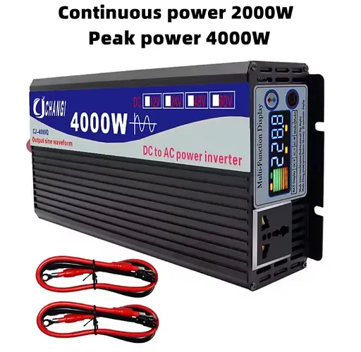 Инвертор чистый синус Changi CJ-4000Q 4000W DC 12Вт в переменный ток 220В - фото 3