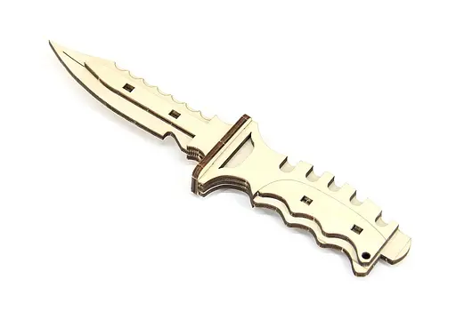 Дерев'яний конструктор "Мисливський ніж" 8 деталей - фото 1