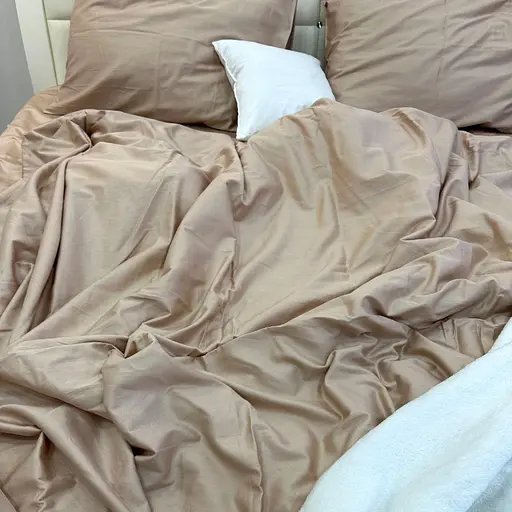 Комплект постельного белья сатин 100% хлопок мокко Morning - двухспальный - фото 4
