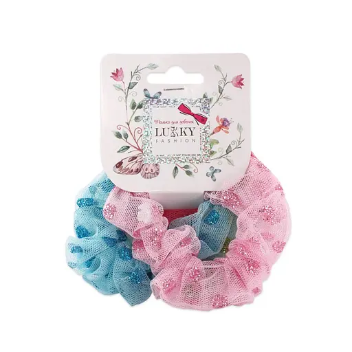 Гумка для дитячого волосся Lukky T18585, 4 штуки - фото 1