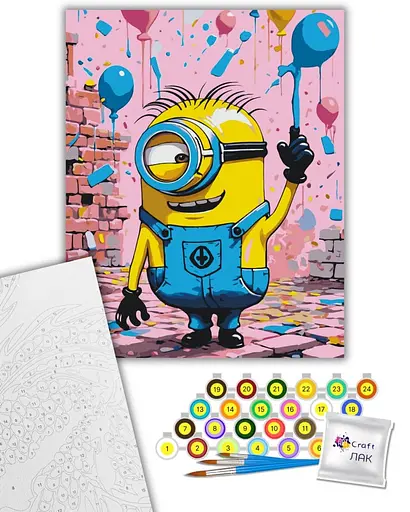 Набір для розпису ArtCraft Міньйон 40 x 50 см (16121-AC) - фото 2