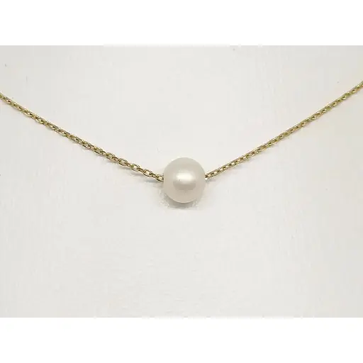 Золотое колье Империя золота с жемчугом. ПК320И 40 - фото 2