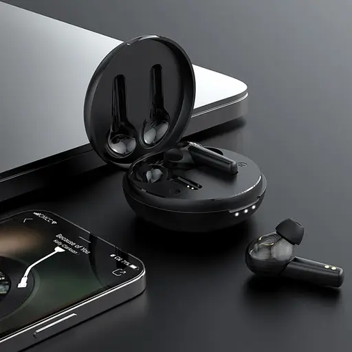 Блютуз Стерео Гарнитура Hoco ES55 Songful TWS Чёрный - фото 5