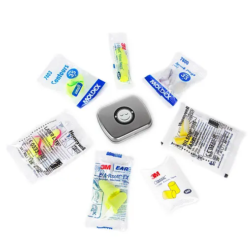 Пробний набір пінних берушів Multibrand для жінок 7 пар з футляром (949-02c)