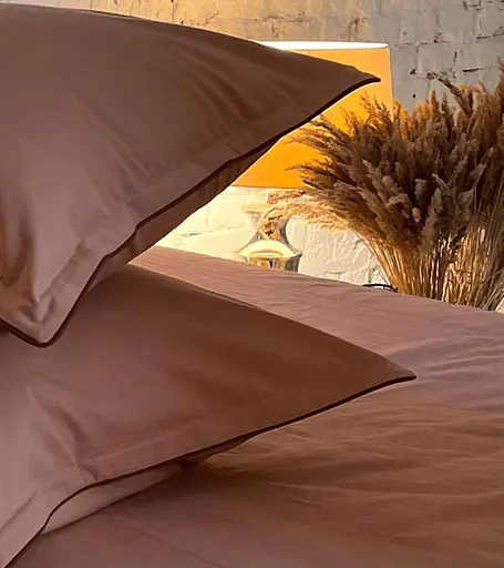 Комплект постільної білизни двоспальний євро 200х220 см варена бавовна White Dream Теракот (2008) - фото 9