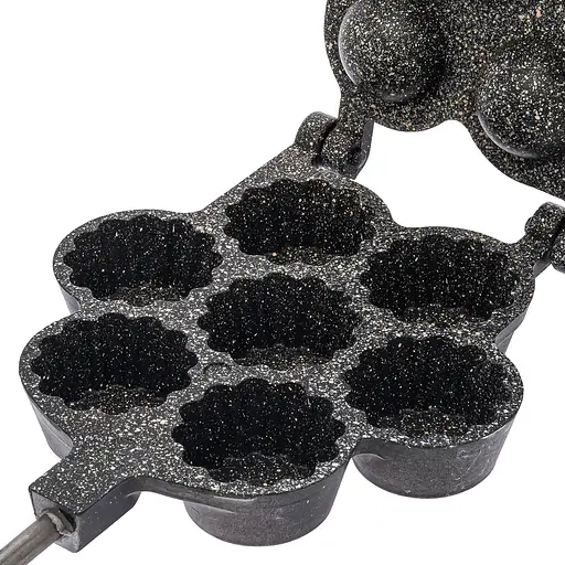 Форма для випічки кошиків, кексів і тарталеток з антипригарним гранітним покриттям, Ласунка Чорний 86262 - фото 9