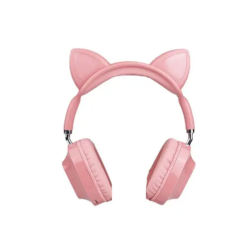 Навушники Hoco Skill cat ear BT headphones ESD13 з вушками рожеві - фото 3