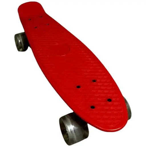 Скейт Пенни Борд A-Toys Penny Board Maraton со светящимися колёсами с декой 55 см красный