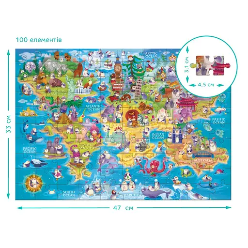 Дитячий пазл Шукай та знаходь "Світ пінгвінів" DoDo Toys 300670, 100 елементів - фото 5
