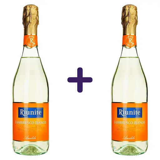 Вино игристое Riunite Lambrusco Emilia IGT Bianco 8% 1.5 л (2 шт. х 0.75 л) - фото 1