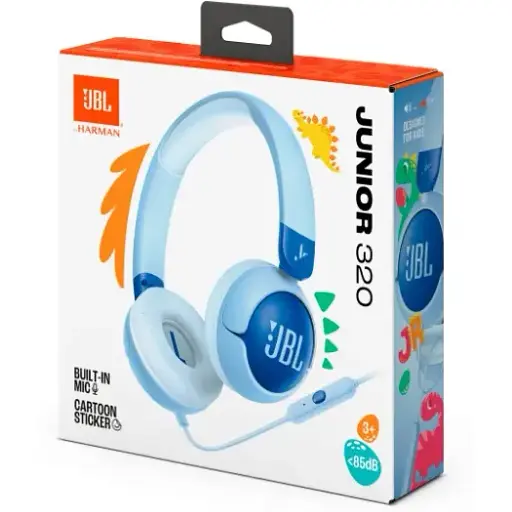 Гарнитура JBL JR320 Blue (JBLJR320BLU) (7065591) - фото 5
