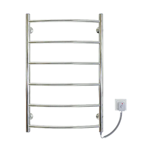 Электрический полотенцесушитель Kosser Дуга 800x500/6 ER рег. ДД09ЕR, Хром, Правое - фото 2