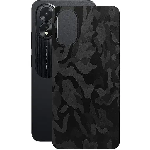 Захисна плівка StatusSKIN для Oppo A18 Корпус Вініл Камуфляж чорний - фото 1